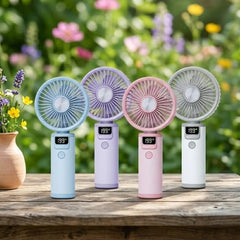 Rechargeable Handheld High-Speed Wind Turbine Fan