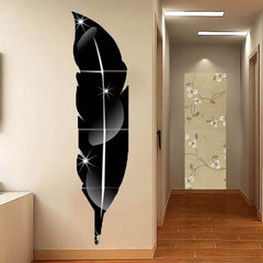 3D Acrylic Wall Leaf Mirror